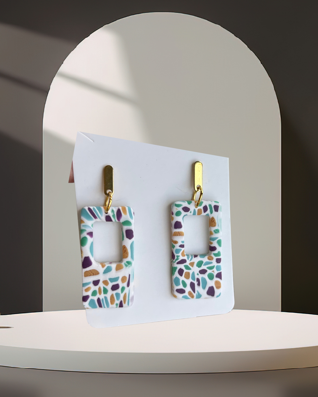 Stained Glass Look Earrings