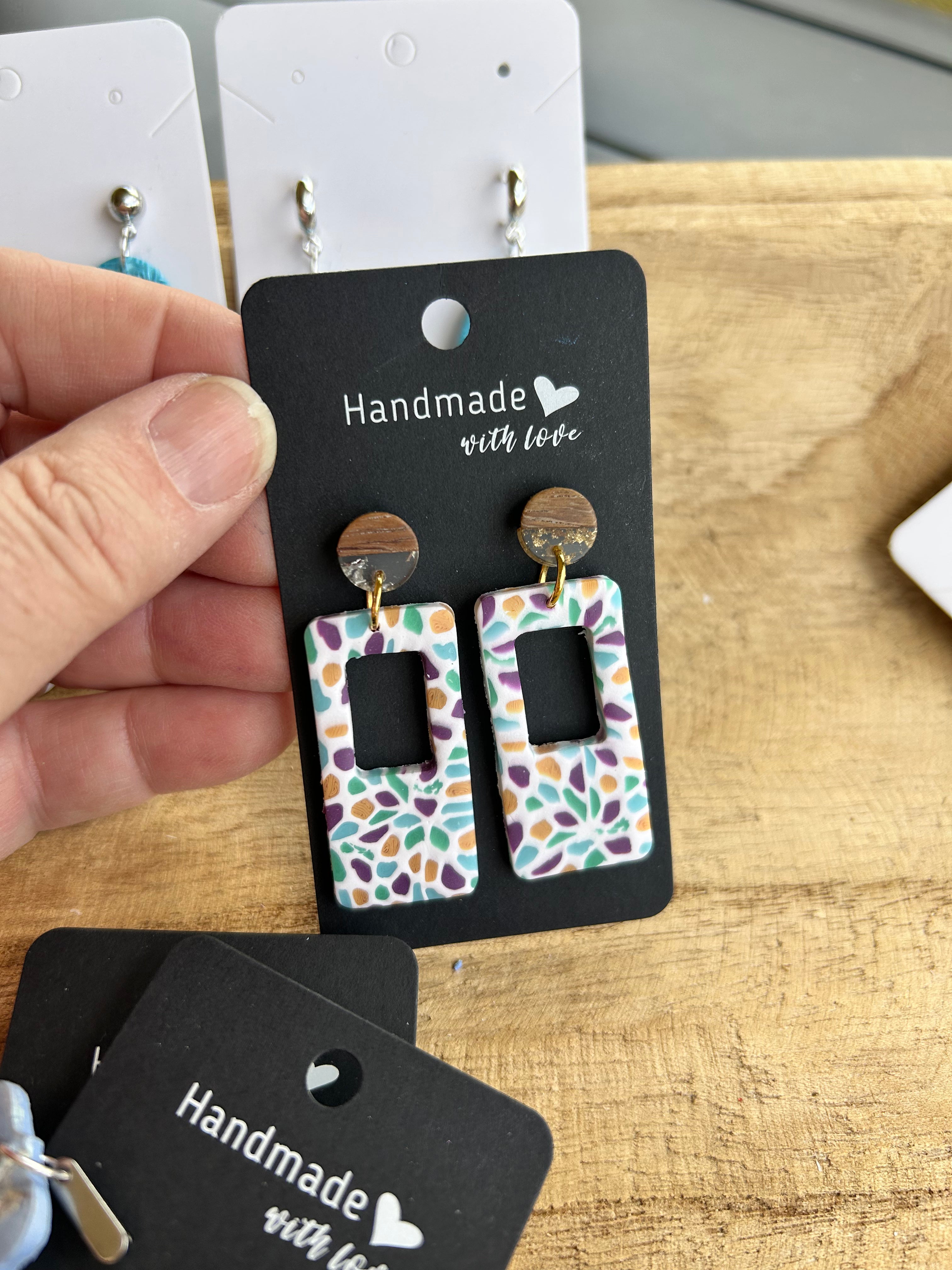 Stained Glass Look Earrings